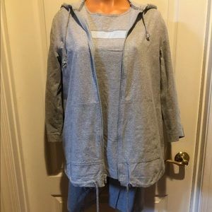 STEENA Maternity 3p Gray Jacket Top Shorts S Small